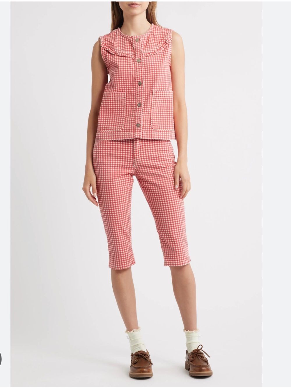 Damson Madder Gingham pant set